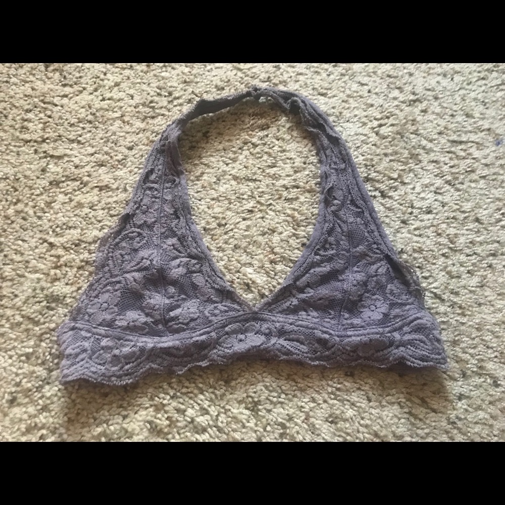 Purple lace bralette